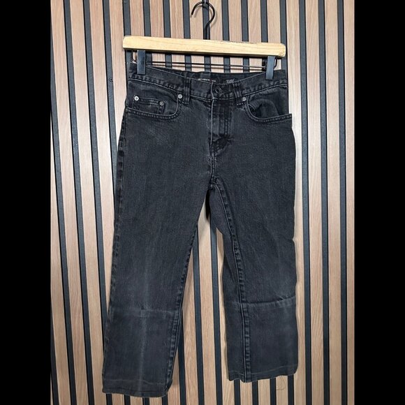 John Varvatos Capris Jeans 28 Womens Black Charcoal Wash Hemmed Denim Tailored - Picture 1 of 10